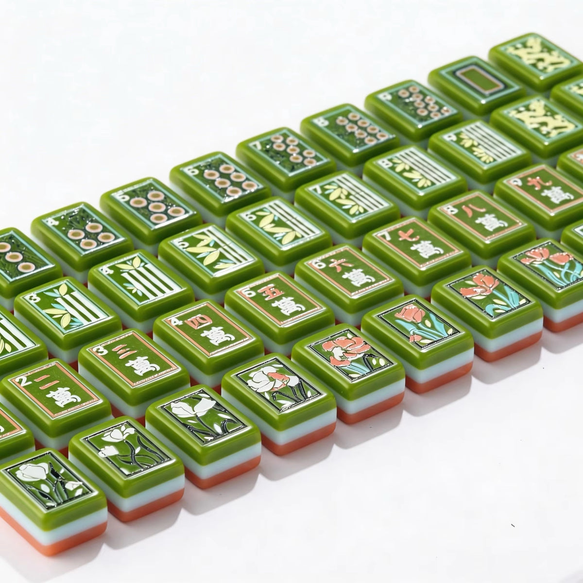 The Emerald & Coral Set — 160 Tiles